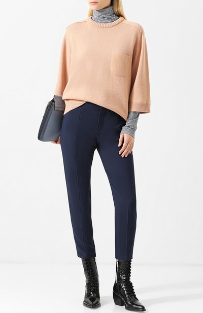 Однотонные укороченные брюки со стрелками CHLOÉ, арт. CHC18APA03237, фото 2
