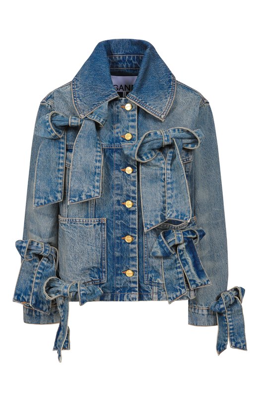 Джинсовая куртка Ganni A1010057 Синий A1010057