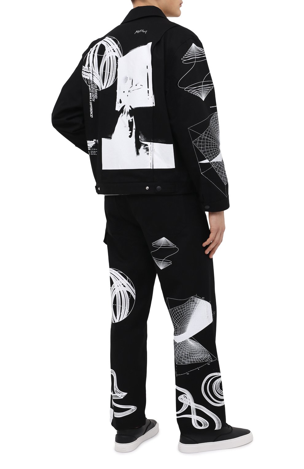 Хлопковая куртка MSFTSREP черного цвета по цене 39950 руб., арт. 31MSFH100S1/218763, фото 2 Хлопковая куртка MSFTSREP, арт. 31MSFH100S1/218763, фото 2