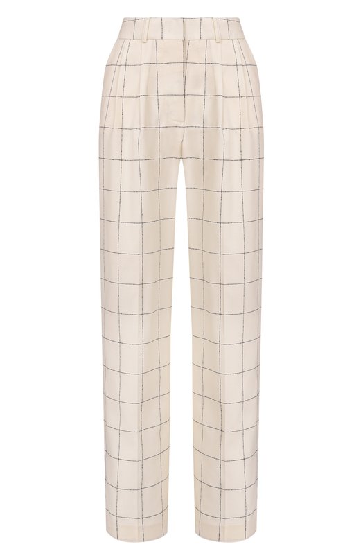 Шерстяные брюки Erika Cavallini P6SM04 Кремовый P6SM04