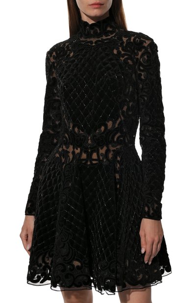 Бархатное платье с отделкой бисером ZUHAIR MURAD, арт. RD-FW17-031 DS, фото 3