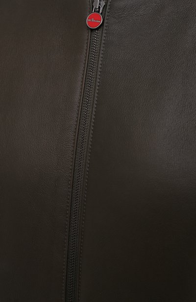 Комбинированная дубленка из овчины KITON, арт. UW1007V0384A, фото 5