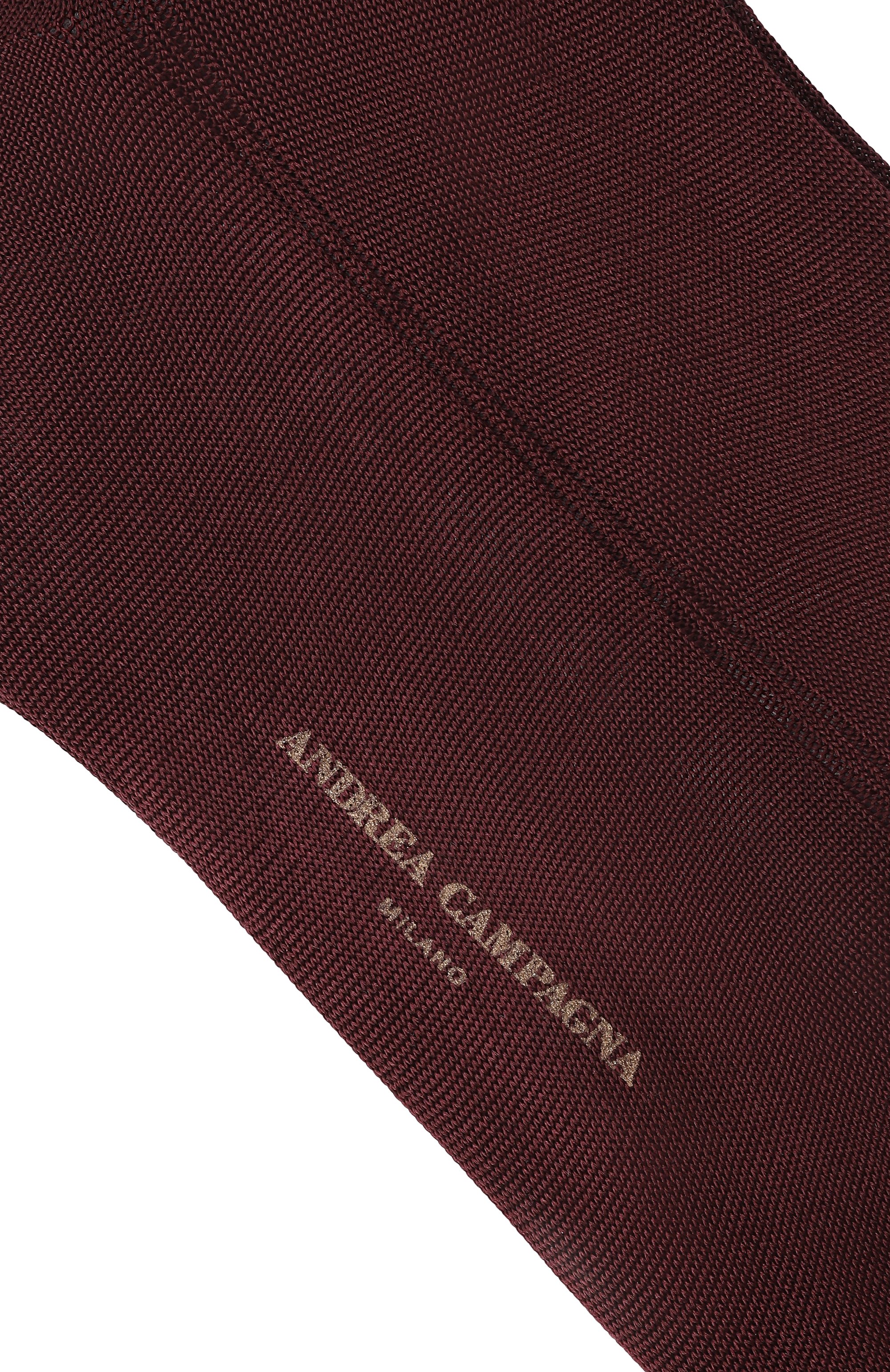 Шелковые носки ANDREA CAMPAGNA бордового цвета по цене 10900 руб., арт. MS0BRAC0004, фото 2 Шелковые носки ANDREA CAMPAGNA, арт. MS0BRAC0004, фото 2