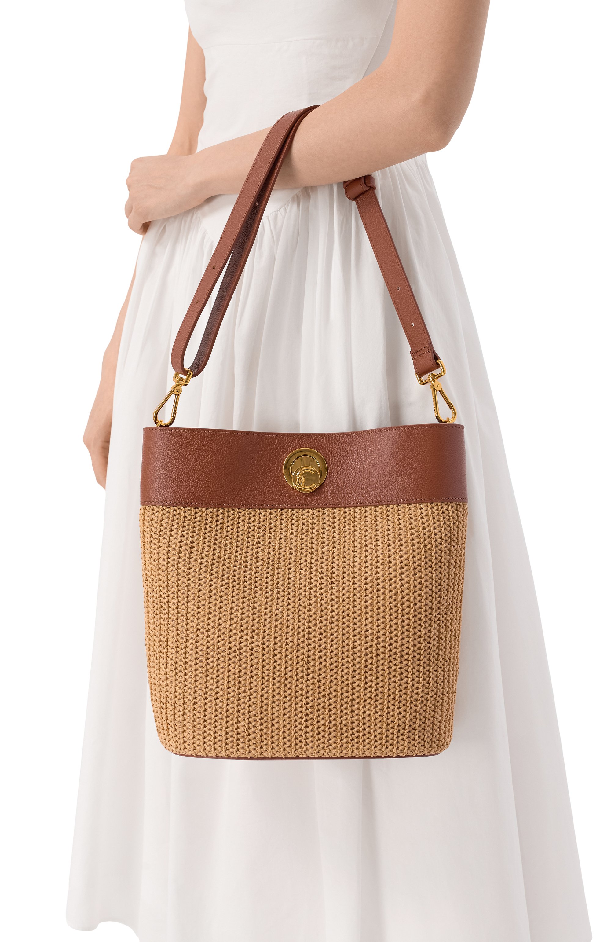 Сумка nikla straw COCCINELLE бежевого цвета по цене 33600 руб., арт. E1 UA0 23 01 01, фото 2 Сумка nikla straw COCCINELLE, арт. E1 UA0 23 01 01, фото 2