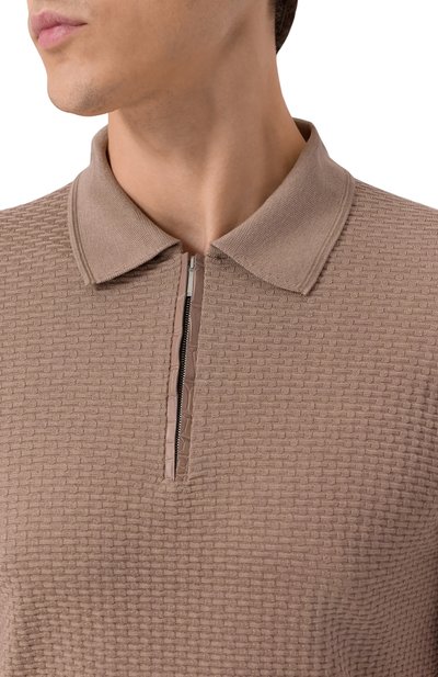 Шелковое поло ZILLI, арт. KZP002M0641VBSH00, фото 5