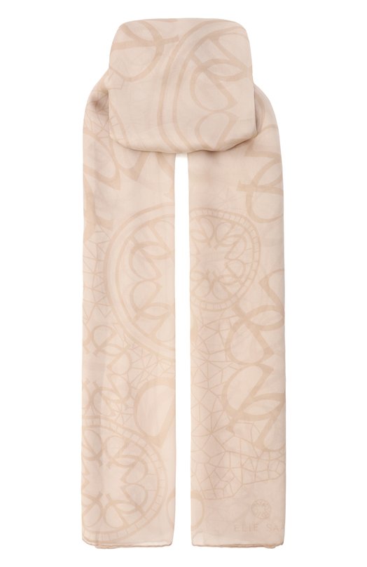 Шелковый шарф Elie Saab SE7018ST745 Бежевый SE7018ST745