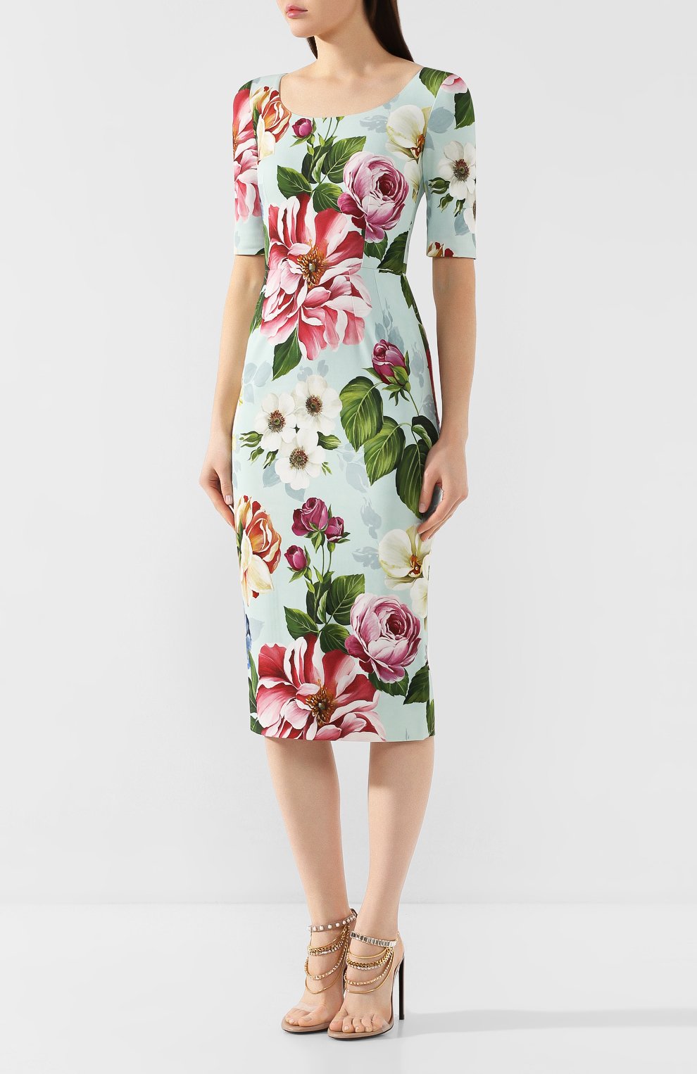 Платье из вискозы DOLCE & GABBANA, арт. F6H4PT/FSRMJ, фото 3