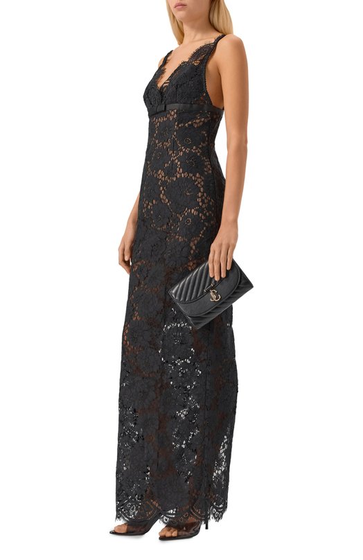 Клатч Curve Jimmy Choo AVN CURVE CLUTCH/HBU Чёрный  AVN CURVE CLUTCH/HBU Фото 7