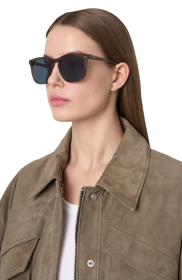 Женские солнцезащитные очки RAY-BAN синего цвета, арт. 2210-6765R5 | Фото 3 (Нос: Не проставлено; Региональные ограничения белый список (Axapta Mercury): Не проставлено; Тип очков: С/з; Материал: Пластик; Кросс-КТ: С/з-унисекс; Очки форма: Квадратные; Оптика Гендер: оптика-унисекс)