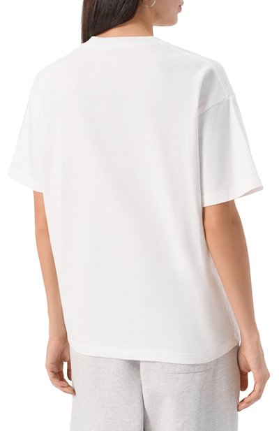 Хлопковая футболка ADDICTED белого цвета по цене 5900 руб., арт. AD1111, фото 4 Хлопковая футболка ADDICTED, арт. AD1111, фото 4