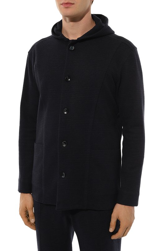 Шерстяная рубашка Kiton UMCLUCAK0133E12 Синий  UMCLUCAK0133E12 Фото 3