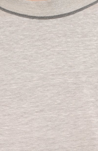 Льняная футболка BRUNELLO CUCINELLI, арт. MH987BS100, фото 5