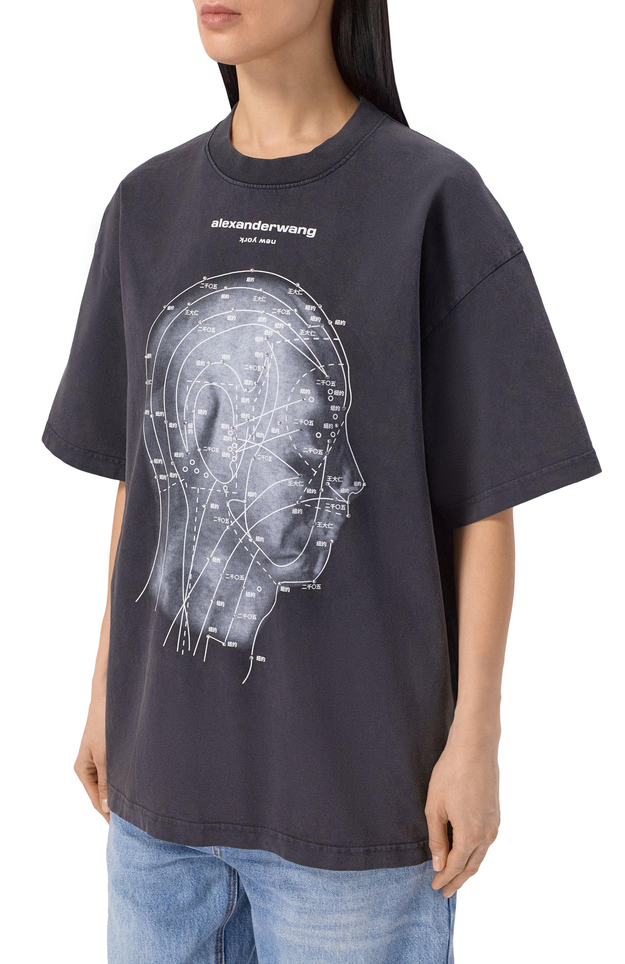 Хлопковая футболка ALEXANDER WANG, ар т. UCC2261886, фото 3