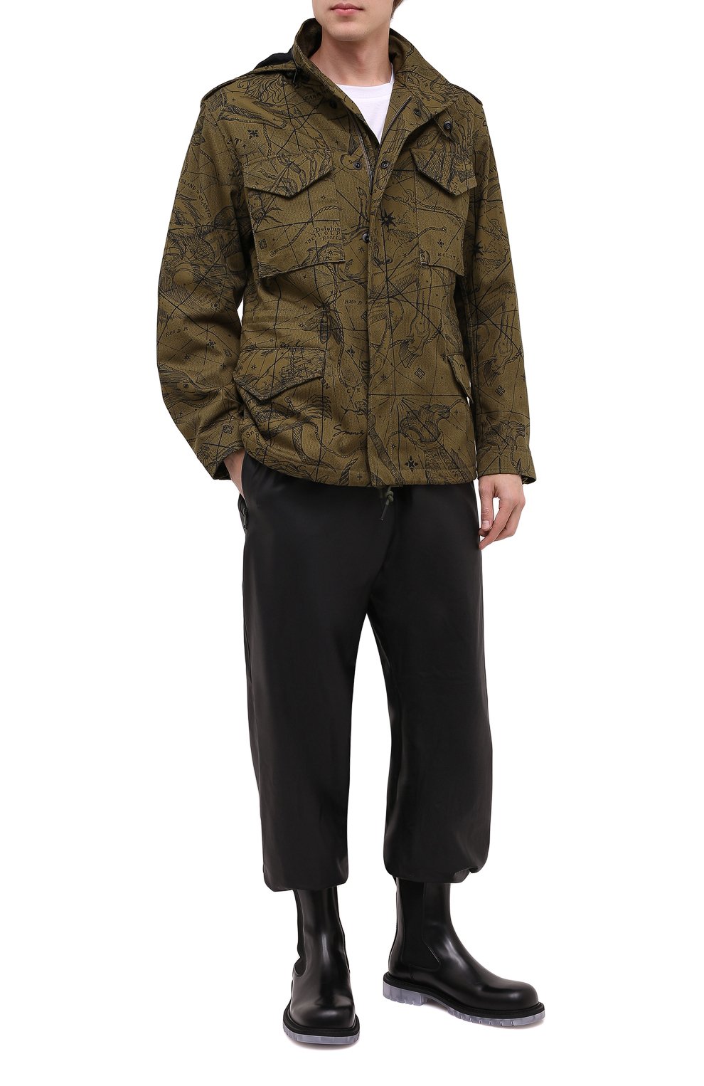 Хлопковая куртка GIVENCHY хаки цвета по цене 206000 руб., арт. BM00GG133A, фото 3 Хлопковая куртка GIVENCHY, арт. BM00GG133A, фото 3