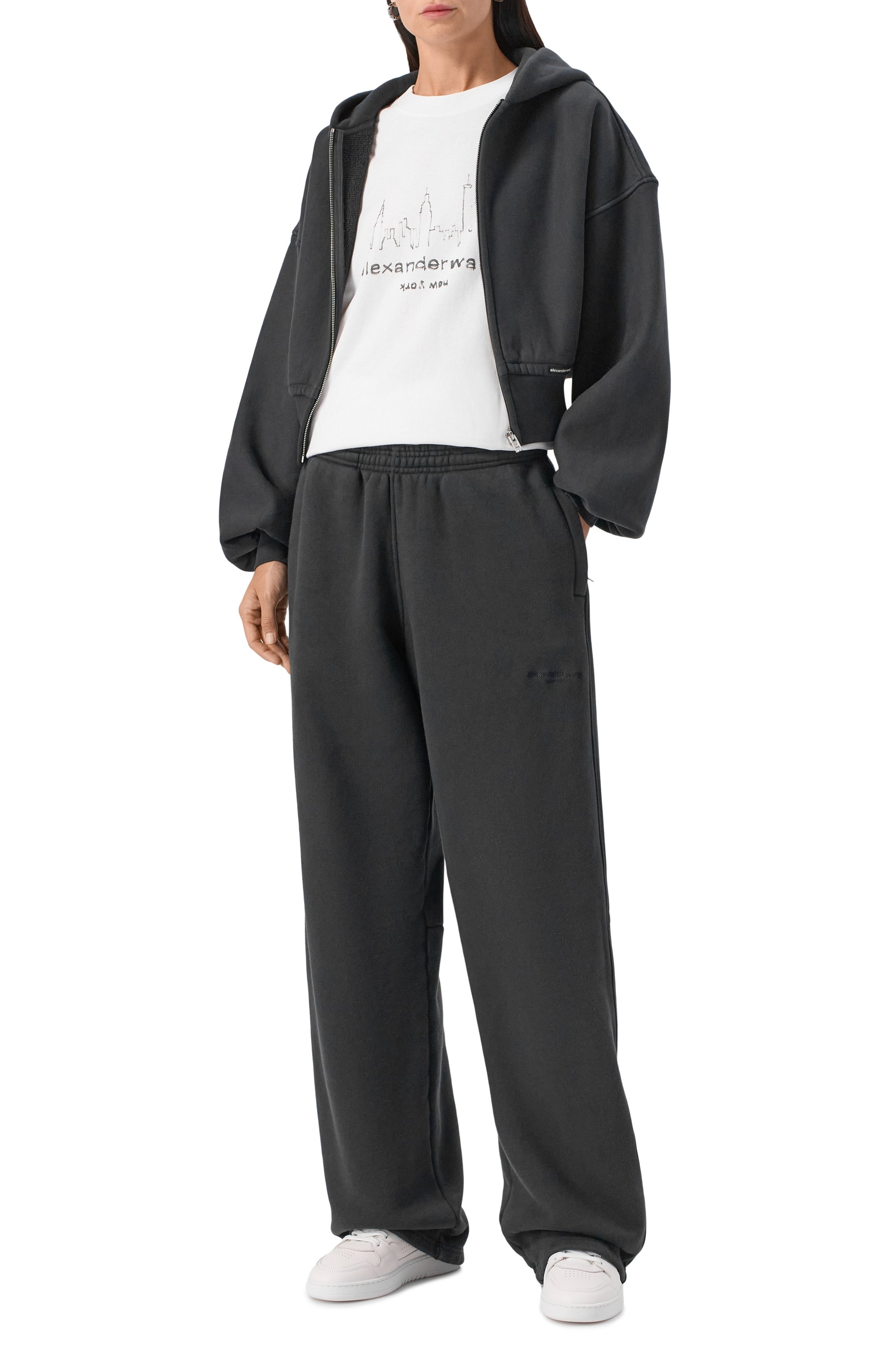 Хлопковая толстовка ALEXANDERWANG.T, арт. 4CC1242077, фото 2