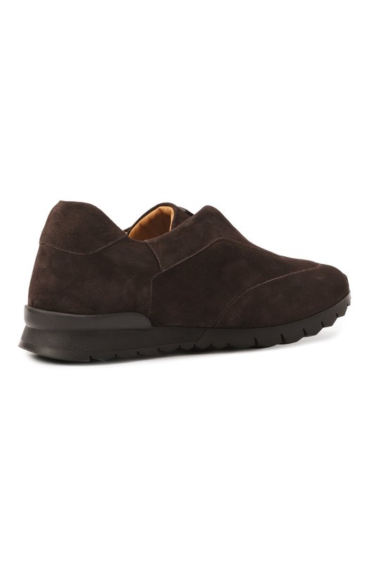 Замшевые кроссовки Kiton USSA107N0010804 Коричневый  USSA107N0010804 Фото 4