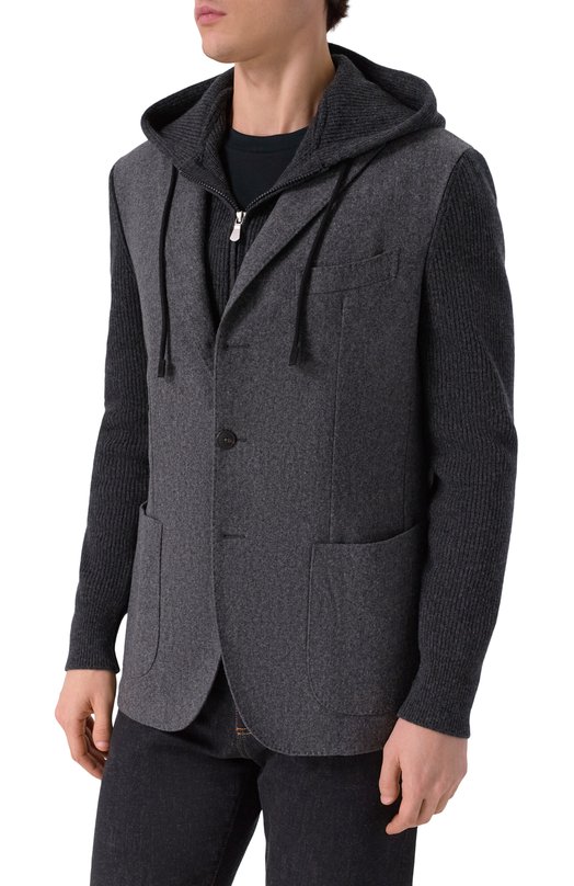 Шерстяной пиджак Gran Sasso 23133/51320 Серый  23133/51320 Фото 3