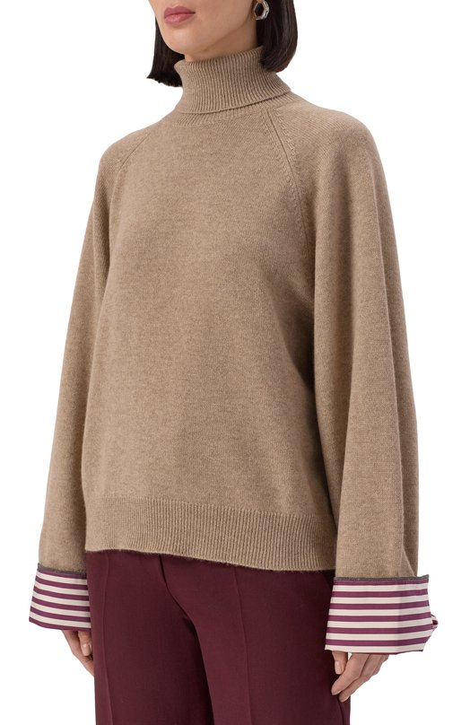 Кашемировая водолазка Brunello Cucinelli M12709803P Бежевый  M12709803P Фото 3