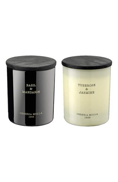 Подарочный сет свечей iv tuberose &amp; jasmine / basilic &amp; mandarin (2x230g) CERERIA MOLLA 1899, арт. 8425187216754
