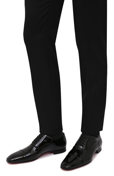 Кожаные оксфорды greggo CHRISTIAN LOUBOUTIN, арт. 1150377/GREGG0 FLAT, фото 3