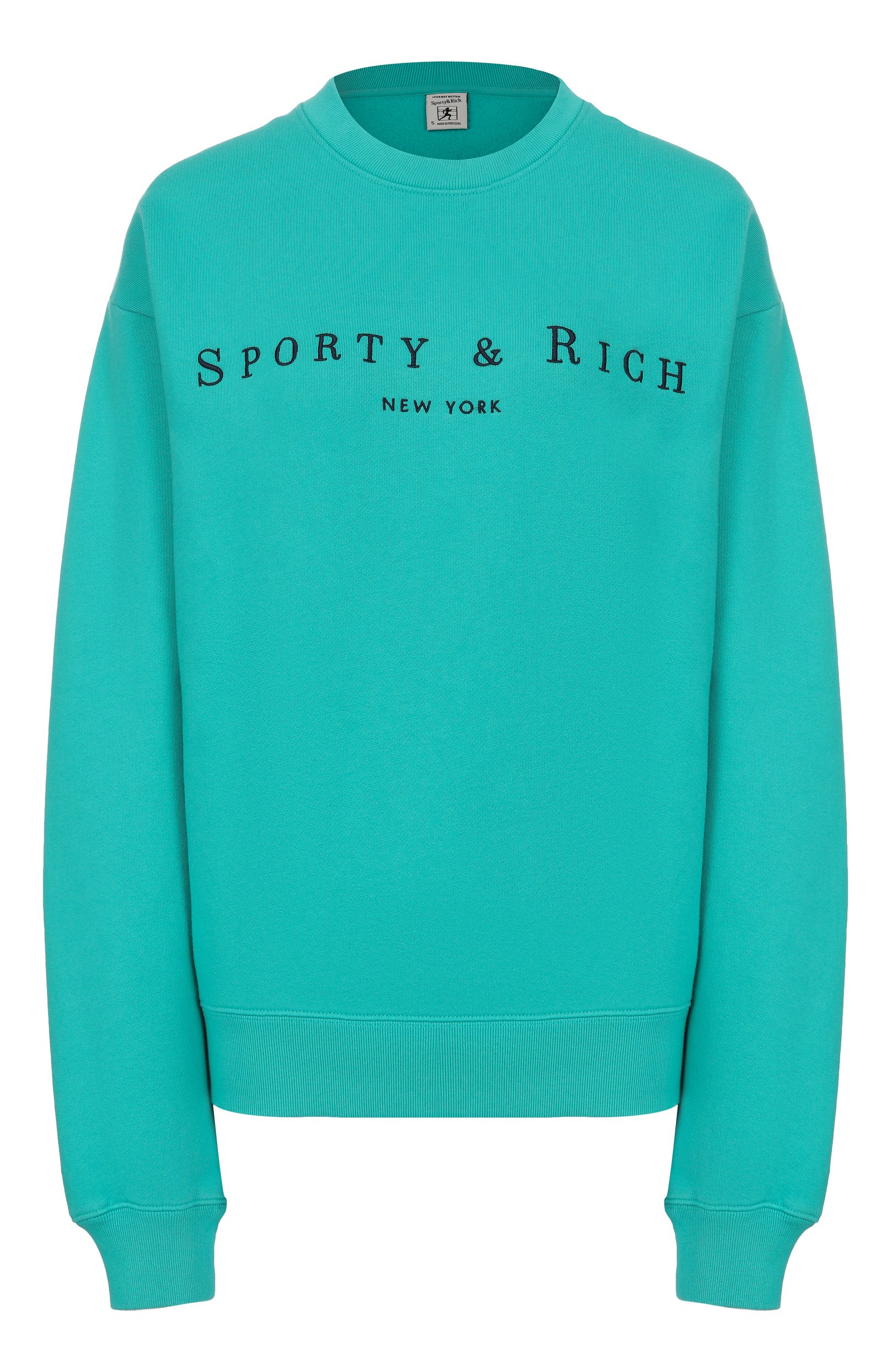 Хлопковый свитшот SPORTY AND RICH, арт. ST098712185GR02, фото 1