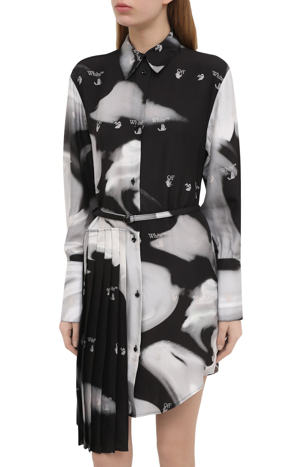 Платье из вискозы OFF-WHITE, арт. 0WDB280R21FAB003, фото 3