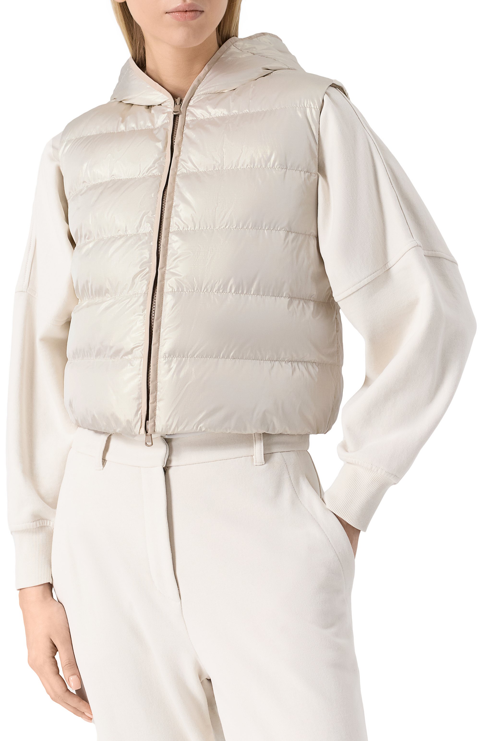 Пуховый жилет BRUNELLO CUCINELLI, арт. ML1597770, фото 4