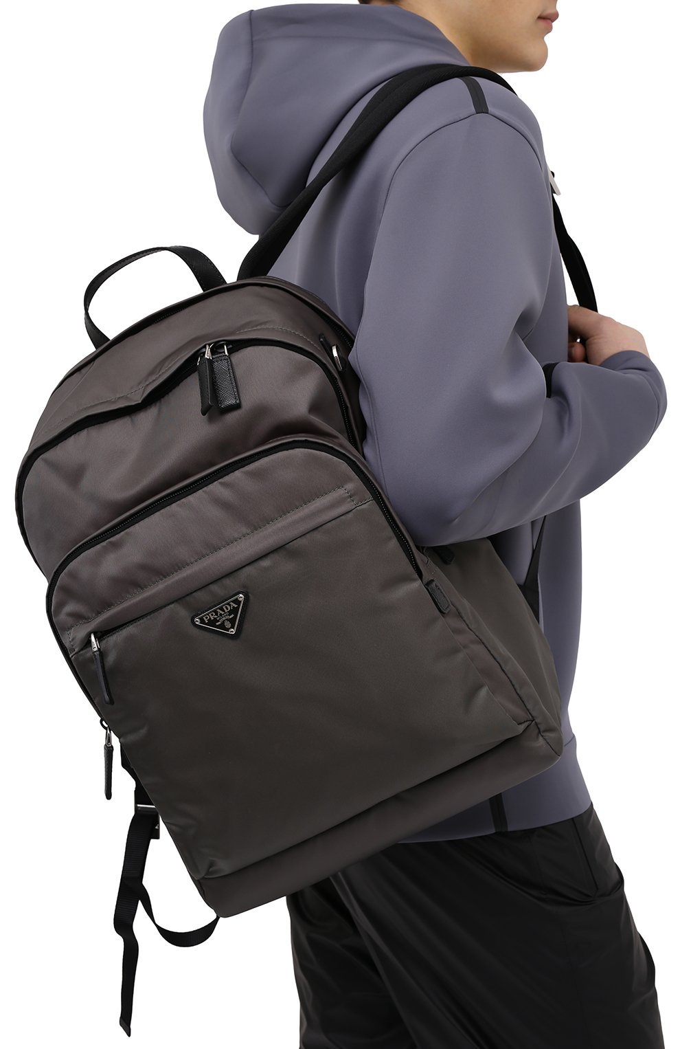 Текстильный рюкзак PRADA, арт. 2VZ048-2DMG-F0414-OOO, фото 2