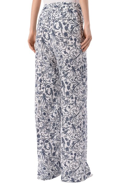 Льняные брюки KITON разноцветного цвета по цене 124500 руб., арт. D48122H08903, фото 4 Льняные брюки KITON, арт. D48122H08903, фото 4