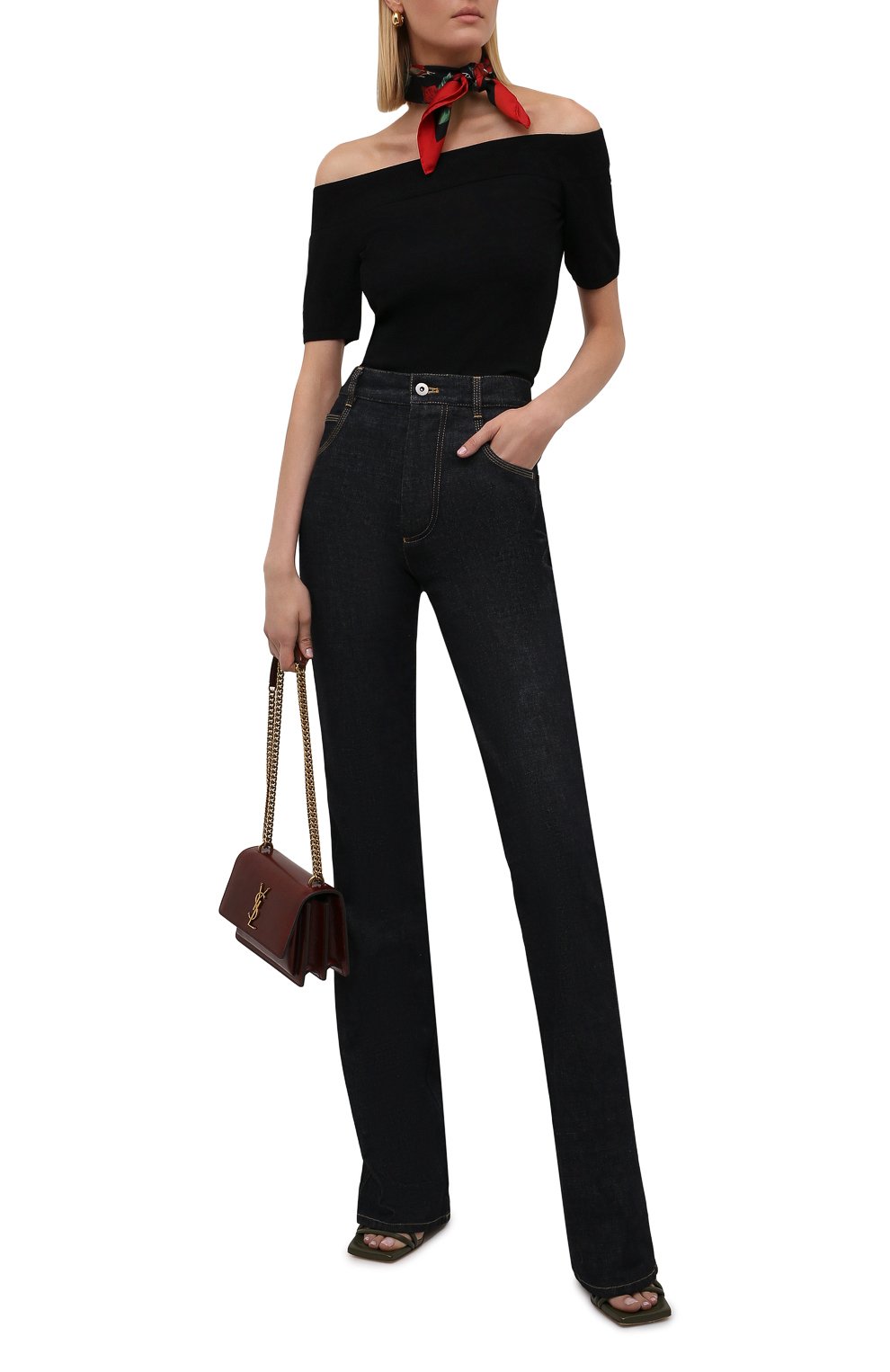 Топ из вискозы ALEXANDER MCQUEEN, арт. 669510/Q1AV4, фото 2