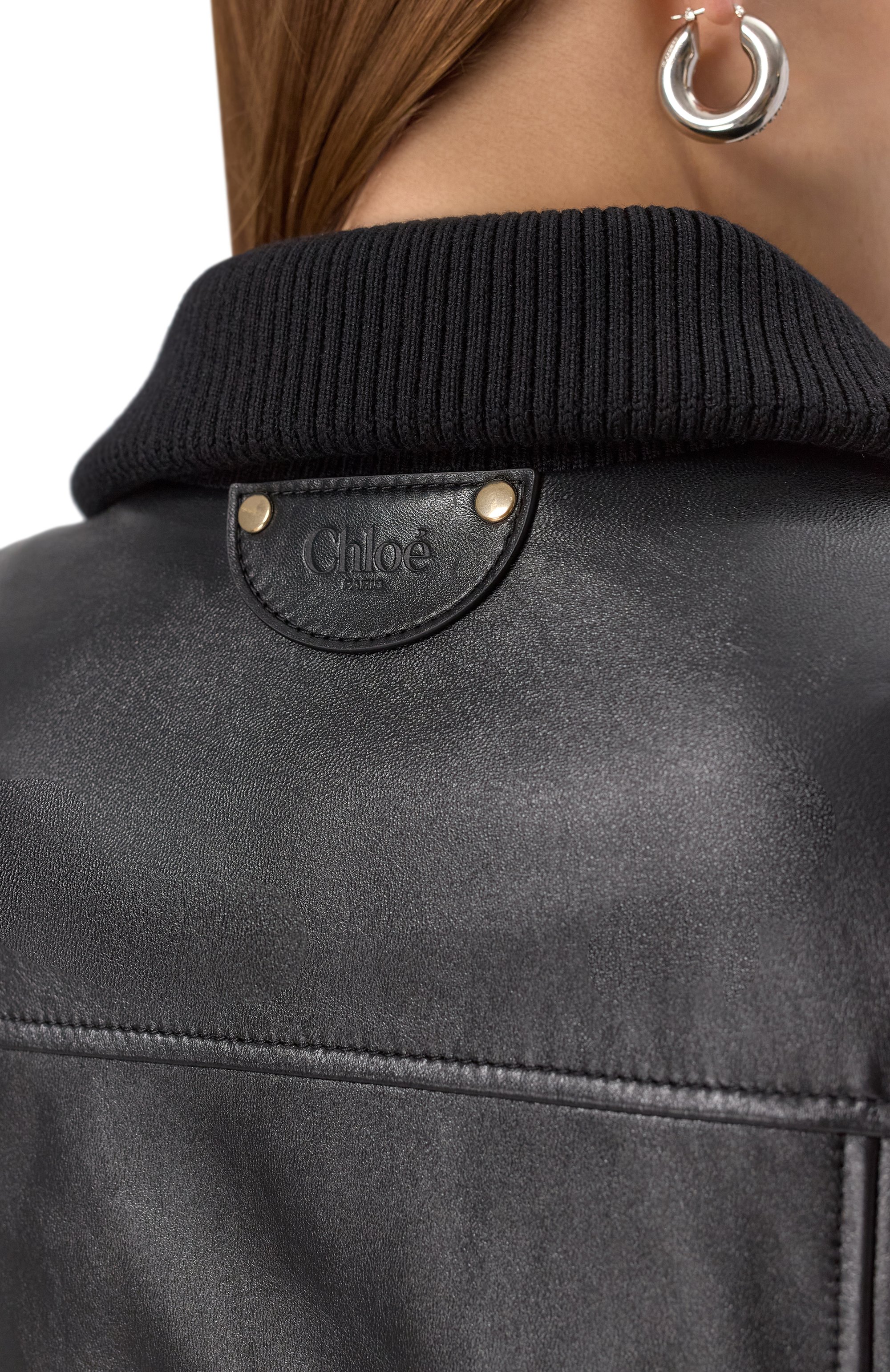 Кожаный бомбер CHLOÉ, арт. CH25SCV11206, фото 5