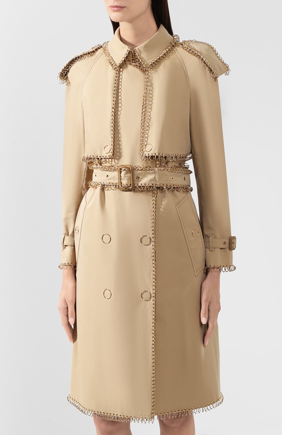 Хлопковый тренч gabardine BURBERRY бежевого цвета по цене 876000 руб., арт. 4560909, фото 3 Хлопковый тренч gabardine BURBERRY, арт. 4560909, фото 3