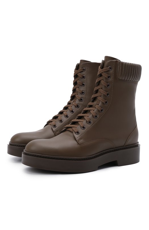 

Кожаные ботинки Santoni, Хаки