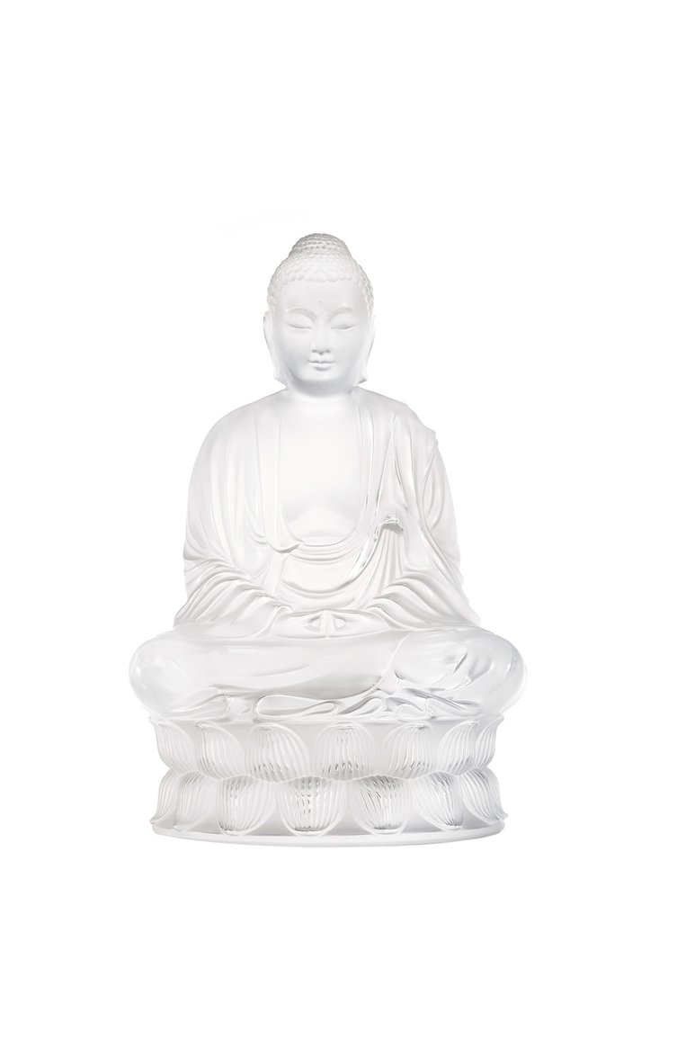 Скульптура buddha LALIQUE прозрачного цвета, арт. 10140200 | Фото 1 (Региональные ограничения белый список (Axapta Mercury): Не проставлено; Нос: Не проставлено; Коллекция: Buddha; Ограничения доставки: fragile-2)