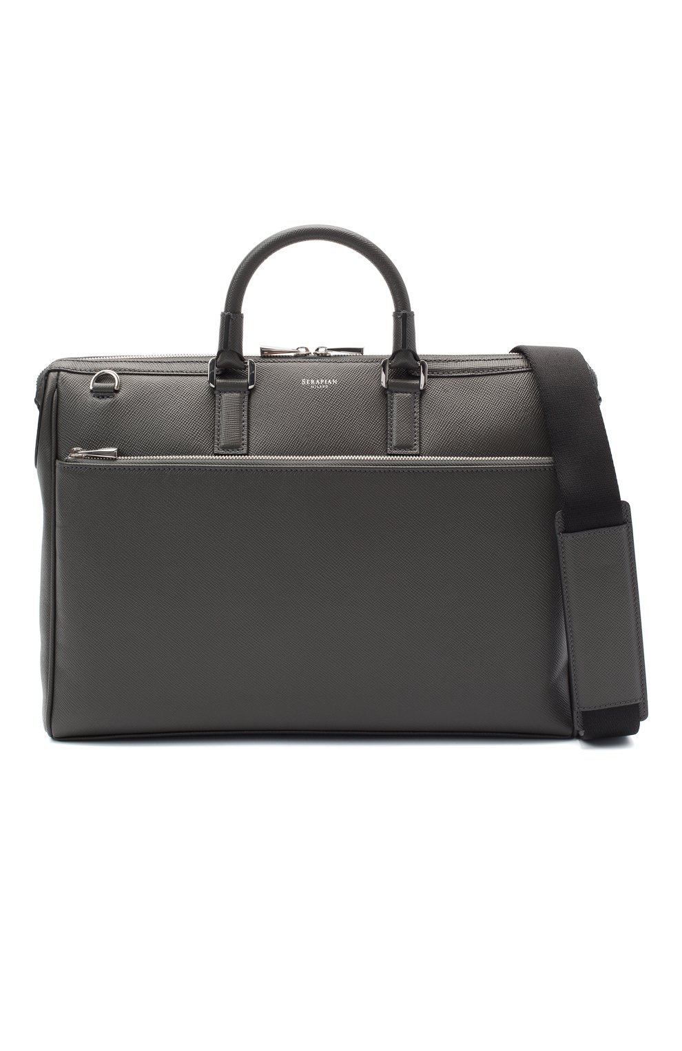 Кожаная сумка для ноутбука SERAPIAN серого цвета по цене 134000 руб., арт. SEV0LMLL6198M38B, фото 5 Кожаная сумка для ноутбука SERAPIAN, арт. SEV0LMLL6198M38B, фото 5