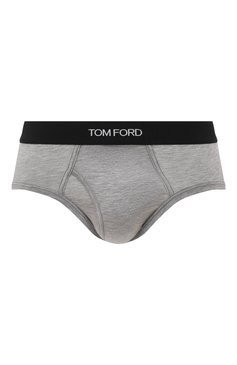 Мужские брифы TOM FORD серого цвета, арт. T4LC1141 | Фото 1 (Кросс-КТ: бельё; Материал внешний: Синтетический материал, Хлопок; Материал сплава: Проставлено; Нос: Не проставлено; Мужское Кросс-КТ: Трусы)