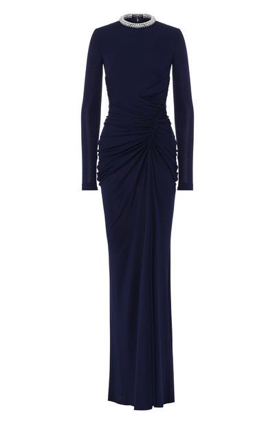 Женское платье из вискозы ALEXANDER MCQUEEN, арт. 580140/QLAAH