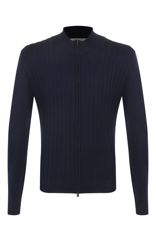 Шерстяной кардиган Corneliani 26M560-2625195 Синий 26M560-2625195