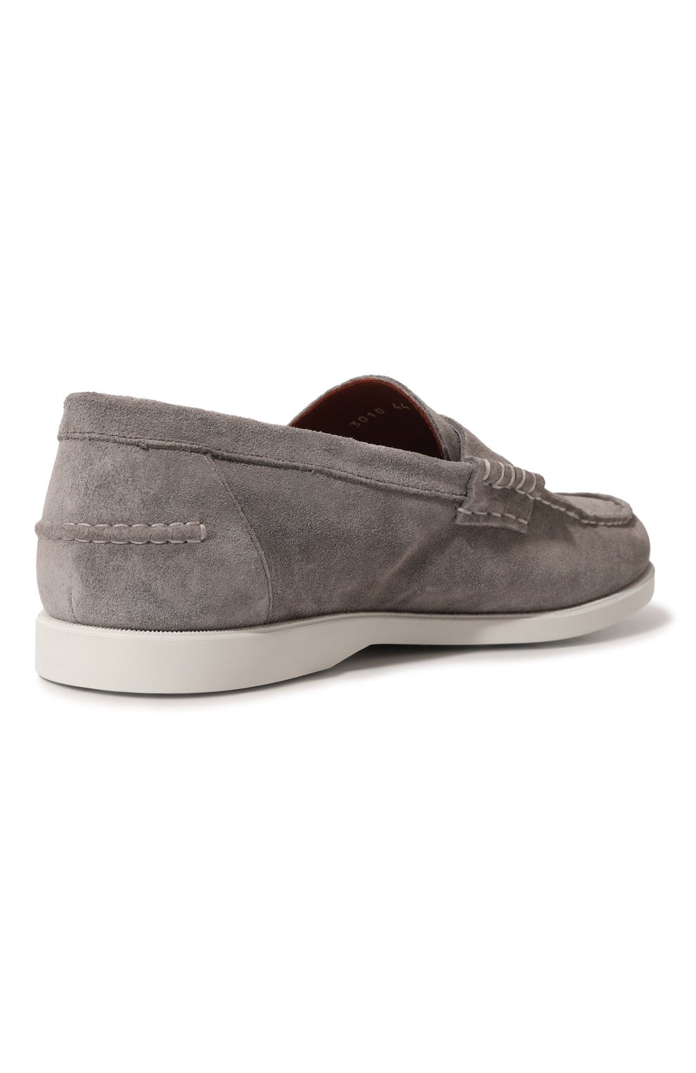 Замшевые пенни-лоферы DOUCAL'S серого цвета по цене 46150 руб., арт. DU3010SAILUY106I, фото 5 Замшевые пенни-лоферы DOUCAL'S, арт. DU3010SAILUY106I, фото 5