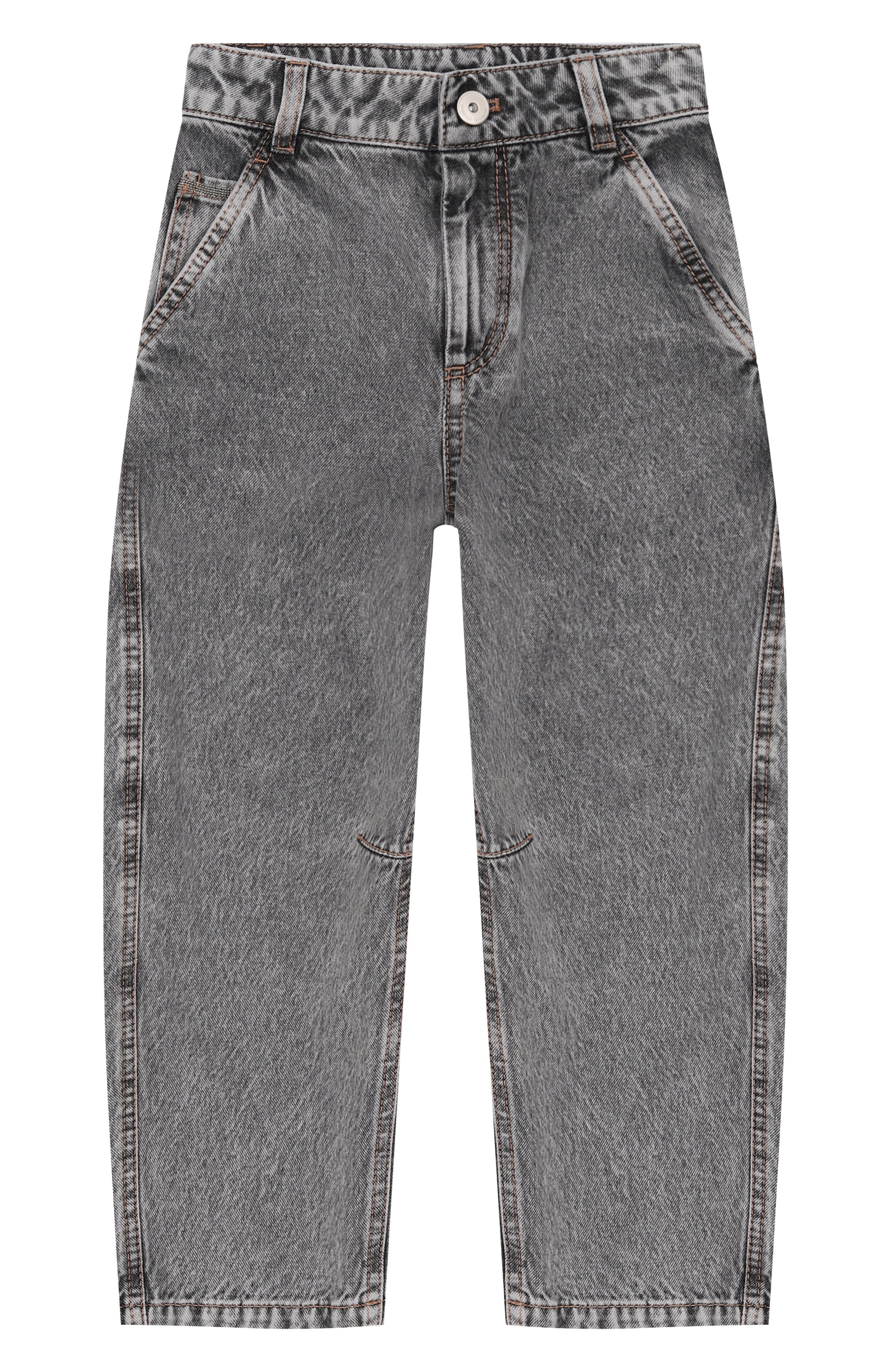 Джинсы BRUNELLO CUCINELLI серого цвета по цене 49350 руб., арт. BH188P648A, фото 1 Джинсы BRUNELLO CUCINELLI, арт. BH188P648A, фото 1