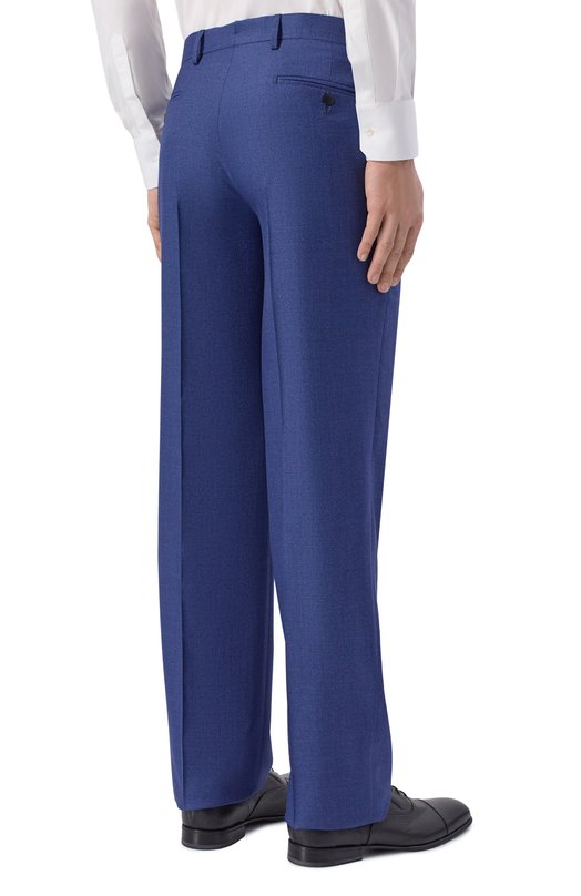 Брюки из шерсти и шелка MVST M26.CSM.T410/953-W00L/SILK Синий  M26.CSM.T410/953-W00L/SILK Фото 4