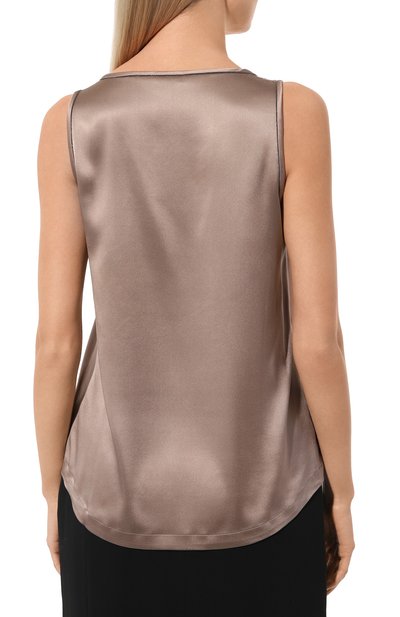 Шелковый топ BRUNELLO CUCINELLI, арт. M0C59B1009, фото 4