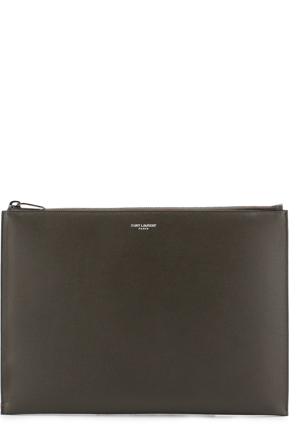 Кожаный чехол для ipad SAINT LAURENT хаки цвета по цене 59950 руб., арт. 397294/BTY0N, фото 1 Кожаный чехол для ipad SAINT LAURENT, арт. 397294/BTY0N, фото 1