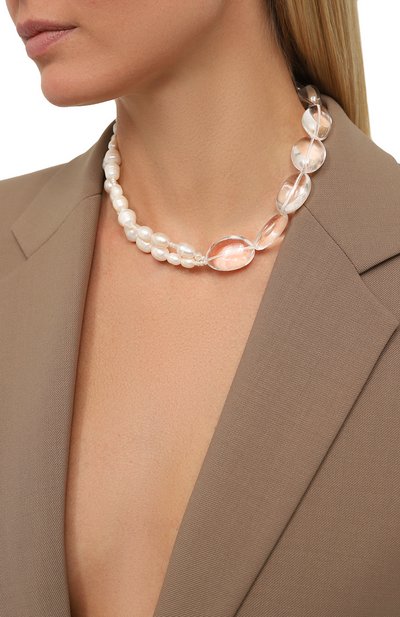 Колье VIEN белого цвета по цене 25870 руб., арт. 2323-101, фото 2 Колье VIEN, арт. 2323-101, фото 2