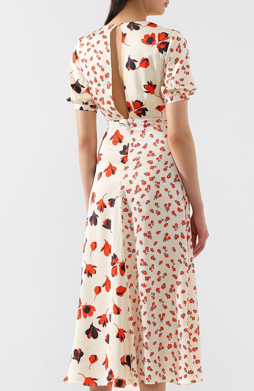 Платье с принтом SELF-PORTRAIT разноцветного цвета по цене 49100 руб., арт. SP21-013, фото 4 Платье с принтом SELF-PORTRAIT, арт. SP21-013, фото 4