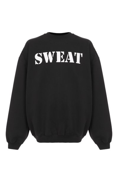 Мужской хлопковый свитшот VETEMENTS, арт. UE54CW140B/1302 M0LLET0N