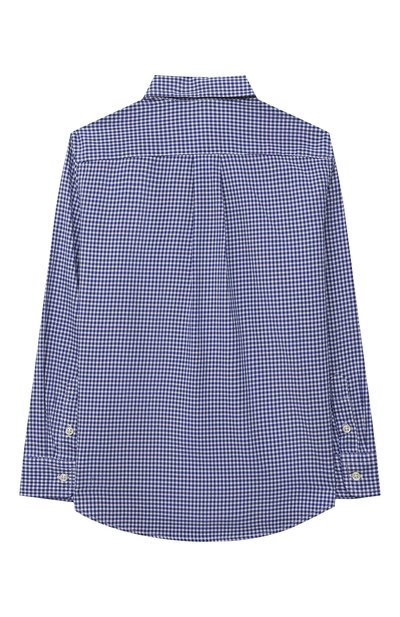 Хлопковая рубашка POLO RALPH LAUREN голубого цвета по цене 8710 руб., арт. 321845293, фото 2 Хлопковая рубашка POLO RALPH LAUREN, арт. 321845293, фото 2