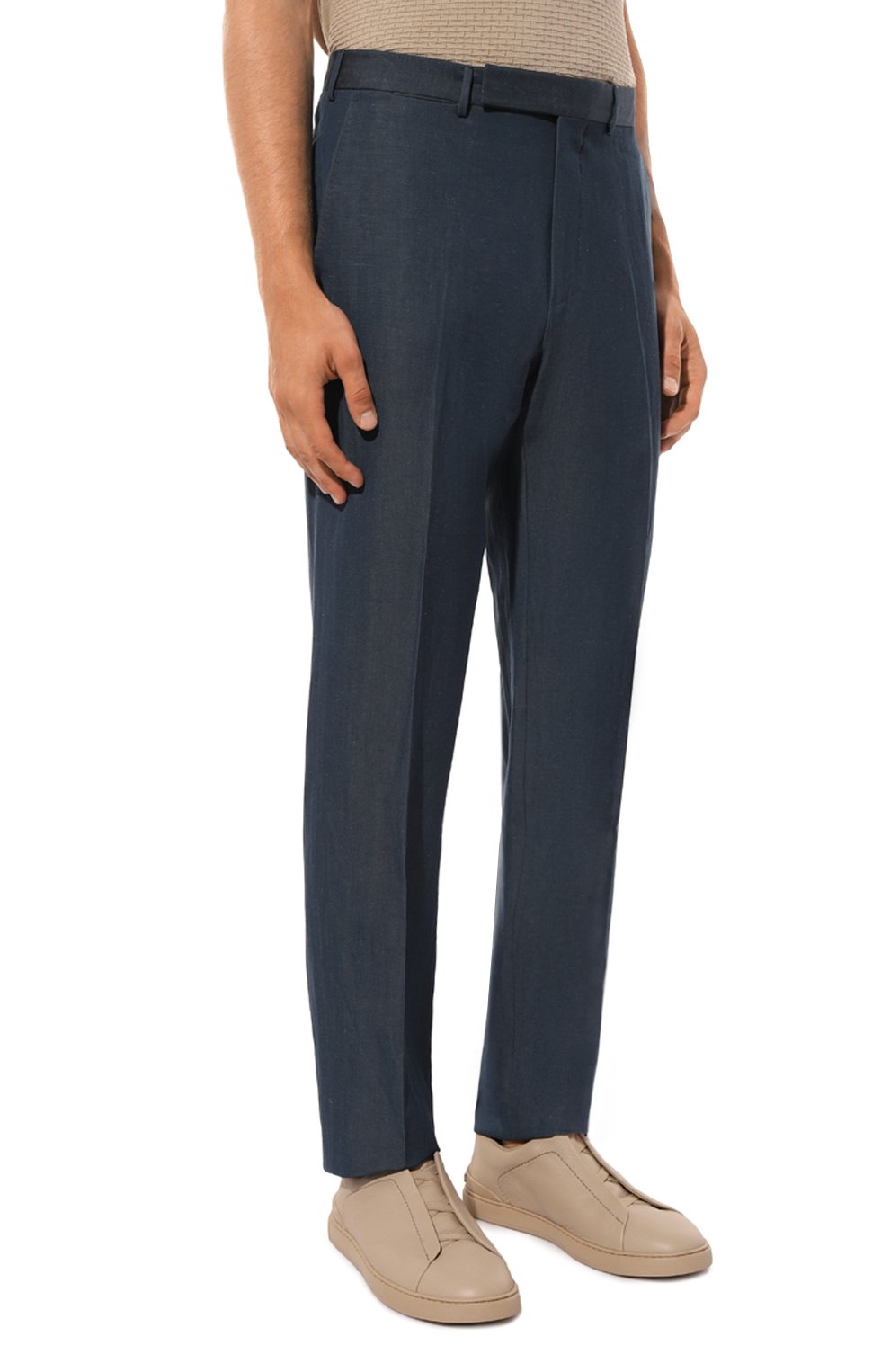 Брюки из шерсти и льна ZEGNA, арт. 521F00A5/75TB126, фото 3