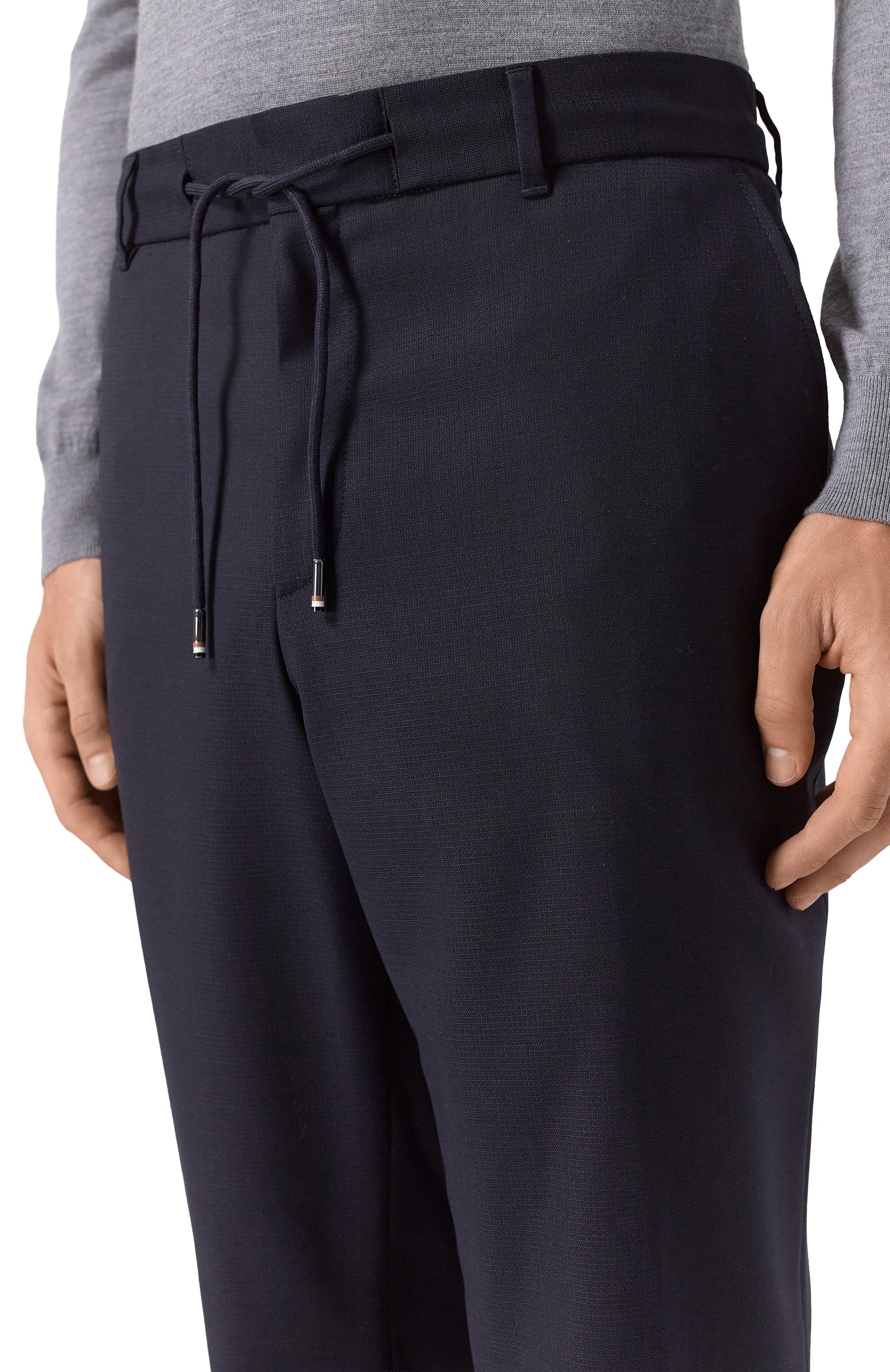 Брюки BOSS темно-синего цвета по цене 29950 руб., арт. 50556699, фото 5 Брюки BOSS, арт. 50556699, фото 5