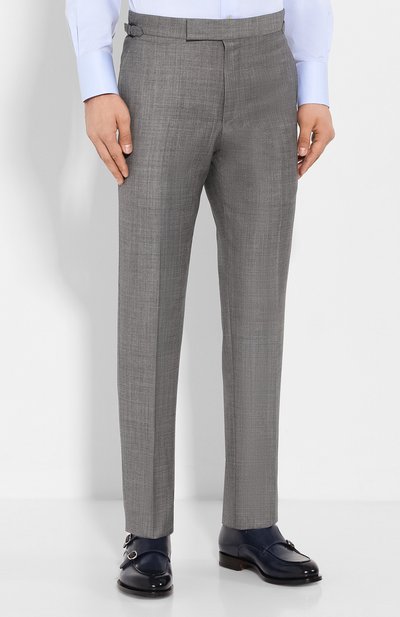 Шерстяной костюм TOM FORD серого цвета по цене 361000 руб., арт. 722R03/21YA4C, фото 4 Шерстяной костюм TOM FORD, арт. 722R03/21YA4C, фото 4